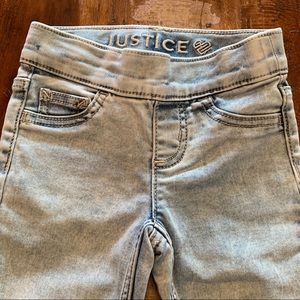 Justice denim jeggings